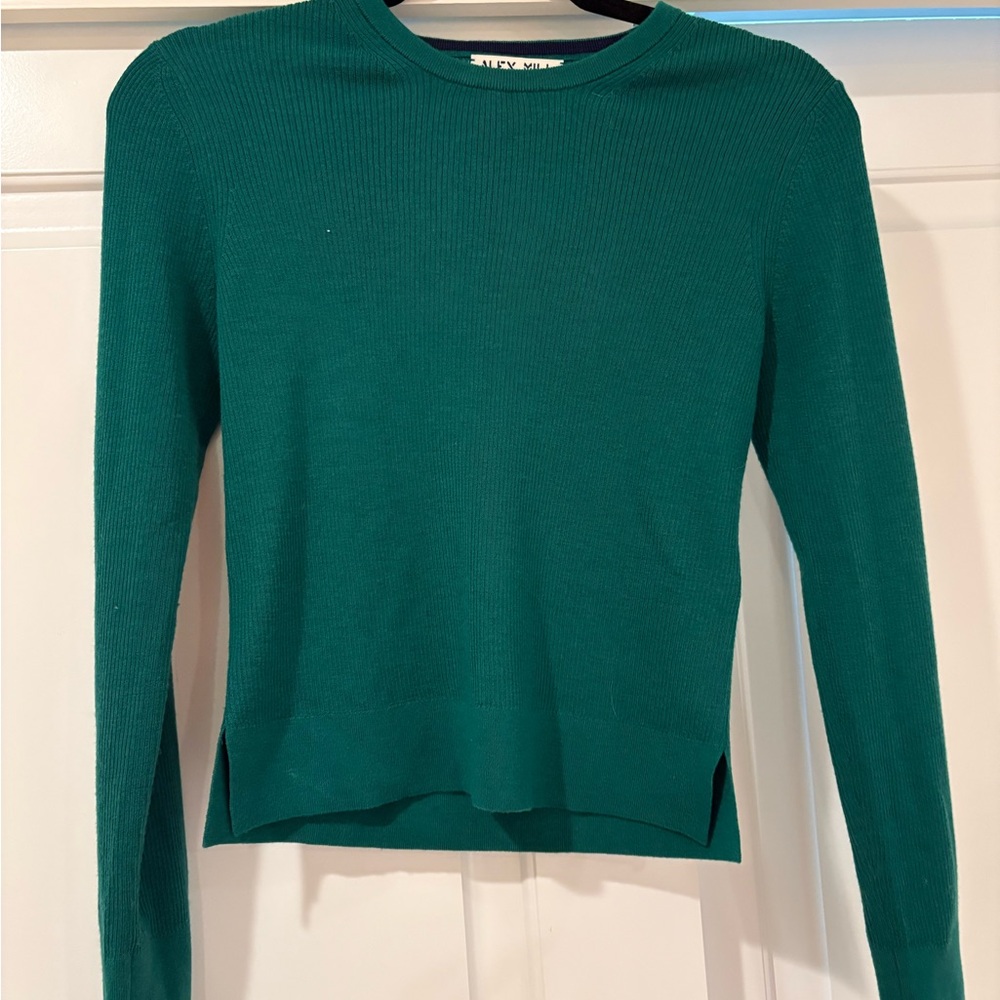 Alex Mill Green Crew Neck Sweater